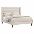 Polsterbett Mikrofaser Beige 200x180cm