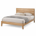 Doppelbett aus Eichenholz mit Kopfteil 200x160 cm