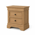 Nachttisch Holz 2 Schubladen 60x40x55 cm
