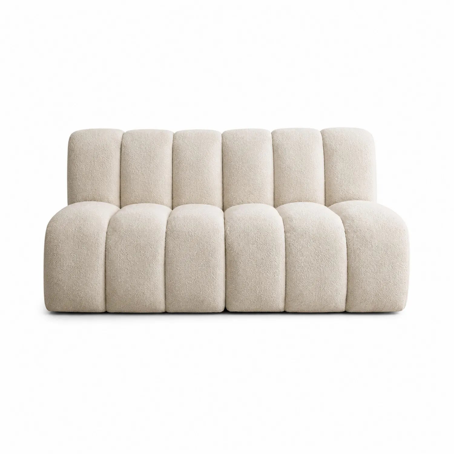 3-Sitzer Sofa Bouclé Creme