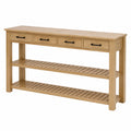 Konsolentisch aus Holz mit vier Schubladen 120x30x80 cm