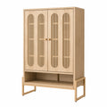Schuhschrank aus Eichenholz mit Eichenfurnier 180x90x35 cm