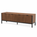 TV-Lowboard Holzoptik Metallrahmen Braun 180x40x50cm