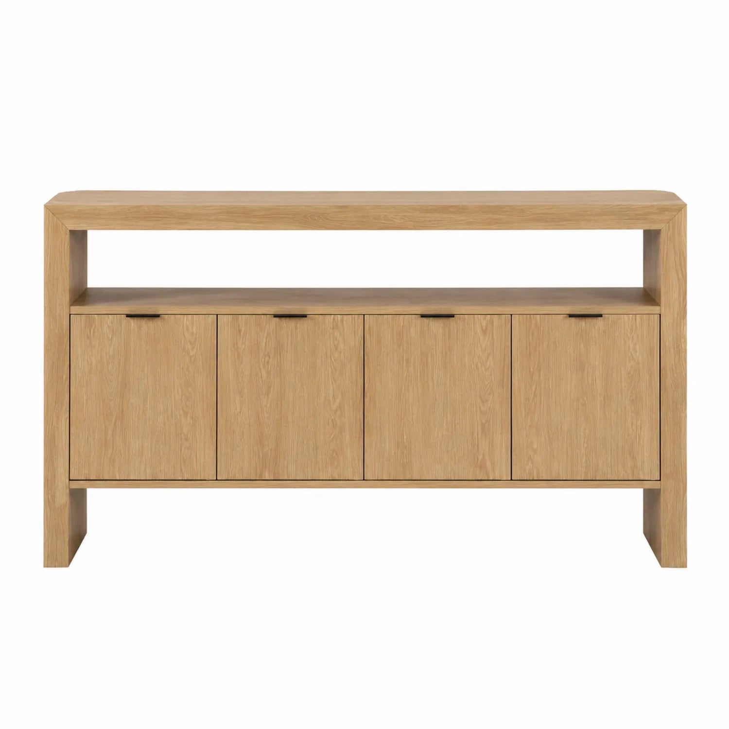 Sideboard Eichenfurnier Natur 180x40x80cm