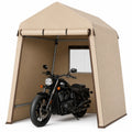 Motorrad Unterstand Stahlrohr Polyester Beige 300x200x240 cm