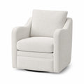 Drehbarer Sessel aus Polyester in Creme