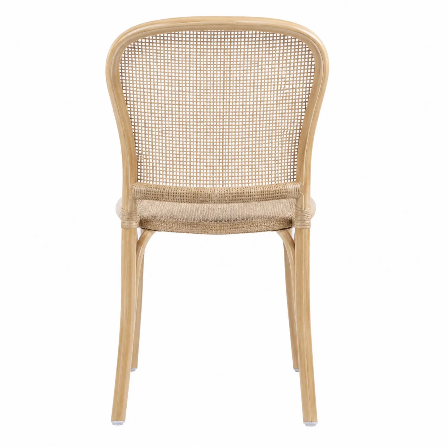 Esszimmerstuhl aus Rattan und Geflecht Natur