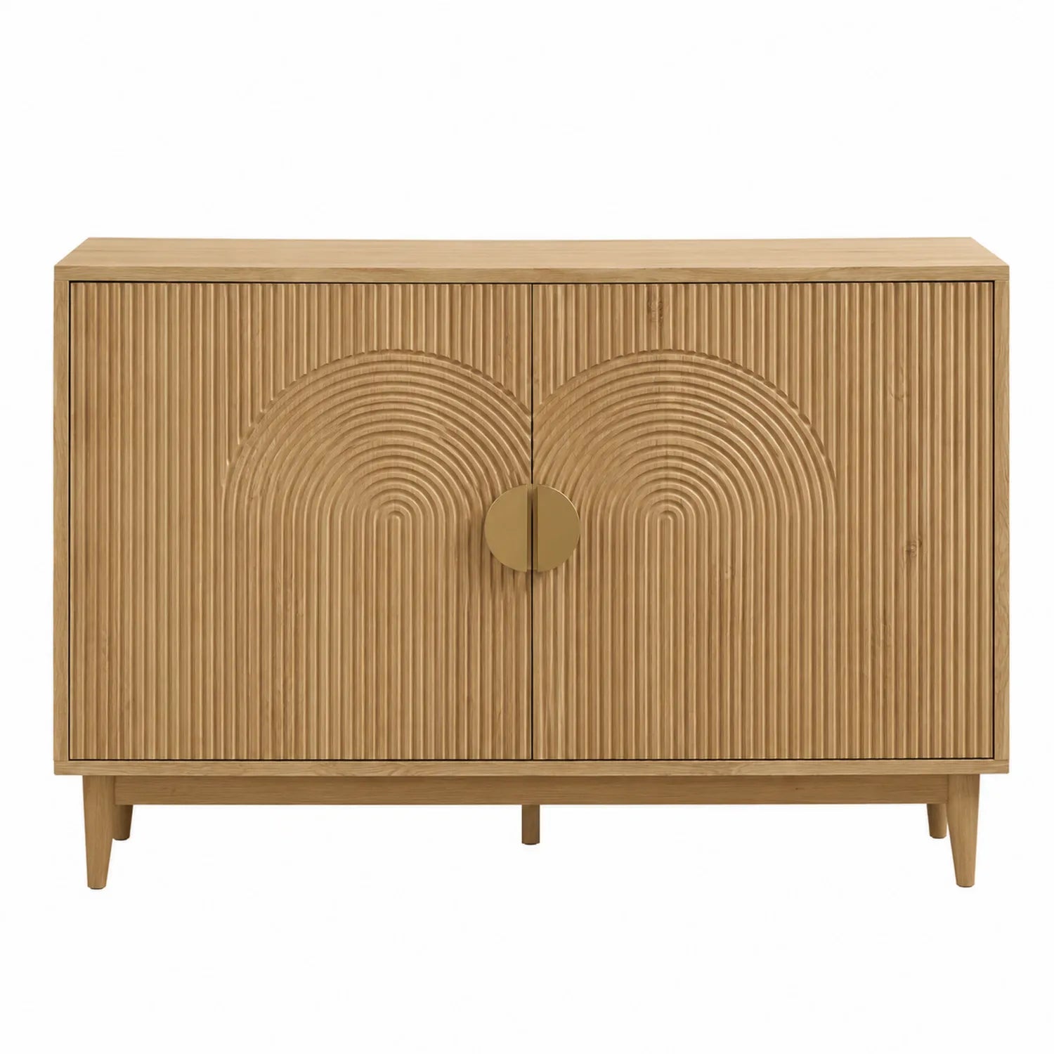 Sideboard Holz 2-türig Eiche 120x40x80 cm