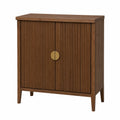 Sideboard aus Holz mit Metallgriffen, Braun