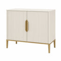 Sideboard Holz Weiß Metallbeine
